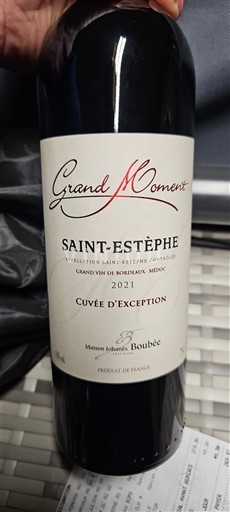 Burdeos Saint-Estèphe Maison Johanès Boubée Grand Moment d'Exception 2021