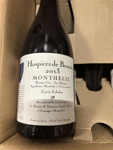 Borgogna Monthélie Premier Cru Hospices de Beaune Lebelin 2013