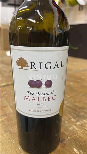 Jugozahod Cahors Rigal The Original Malbec 2012
