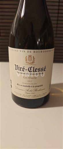 Bourgogne Viré-clessé Domaine André Bonhomme Les Quarts 2022