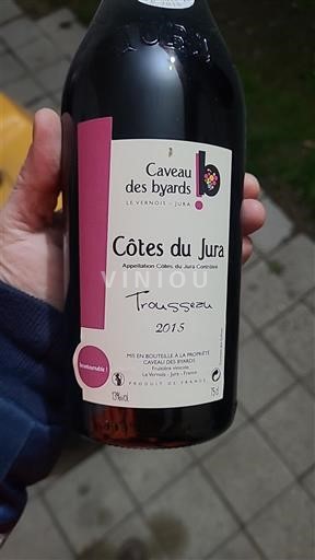 Jura Côtes du Jura Caveau des Byards Trousseau 2015