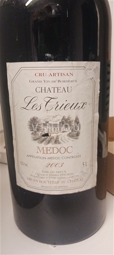 Bordeaux Médoc Château Les Trieux 2003