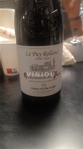 Rhônen laakso Châteauneuf-du-Pape Château La Font du Loup Le Puy Rolland Vieilles Vignes Ei vuosikertaa