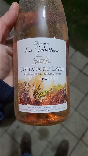 Dolina Loare Coteaux-du-Layon Domaine La Gabetterie 2013