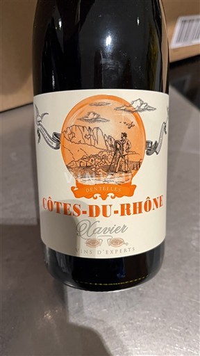 Rhônen laakso Côtes-du-rhône Xavier Dentelles 2020