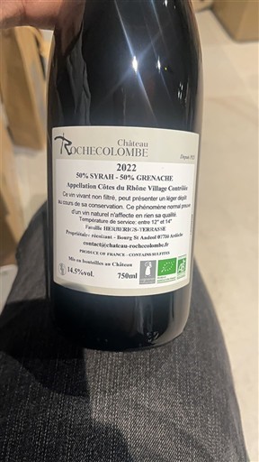 Valle del Rodano Côtes-du-rhône-villages Château Rochecolombe La chapelle 2022