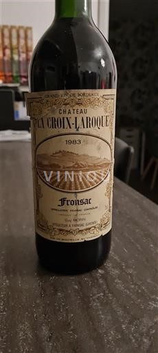 Bordeaux Fronsac Château La Croix-Laroque 1983