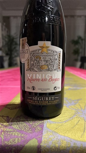 Valle del Ródano Côtes del Ródano Pueblos Séguret Réserve des Bergers 2015