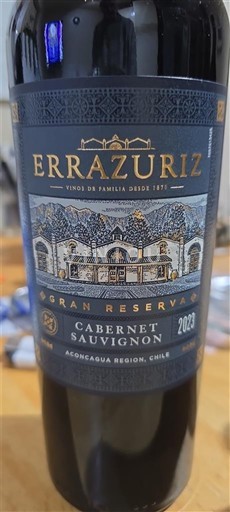 Rapel Valley Colchagua Valley Errazuriz Gran Reserva 2023