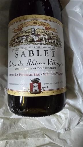 Rhônen laakso Määrittelemätön La Font du Cayran La Pierradière - Vieilles Vignes Ei vuosikertaa