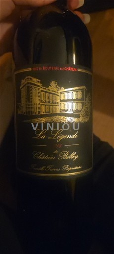 Bordeaux Bordeaux Supérieur Château Bellet La Légende 2014