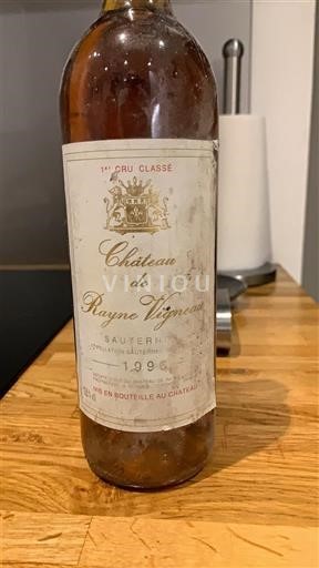 Bordeaux Sauternes Premier Cru Château Rayne Vigneau 1996