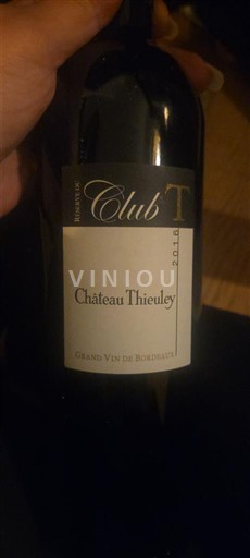 Bordeaux Château Thieuley Club T 2018