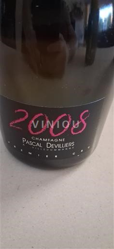Šumivá vína Blanc brut Pascal Devilliers 2008 Francie Champagne Šampanské AOC Premier Cru