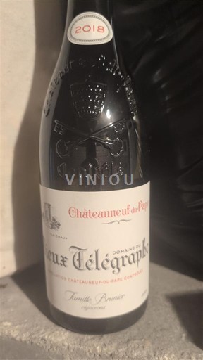 Vale do Ródano Châteauneuf-du-Pape Vieux Télégraphe La Crau 2018