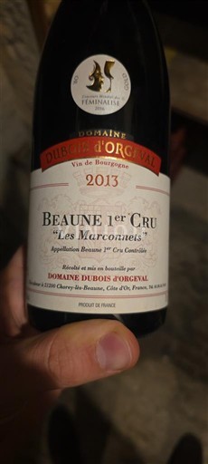 Bourgondië Niet gespecificeerd Premier Cru Domaine Bois d'Orgival Les Marconnets 2013