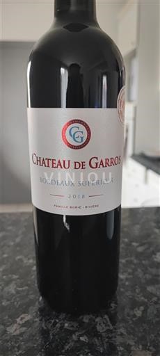 Bordeaux Bordeaux superiore Château Garros 2018