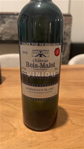 Bordeaux Bordeaux blanc Château Bois Malot Marine 2019