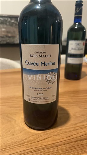 Bordeaux Bordeaux blanc Château Bois Malot Marine 2020