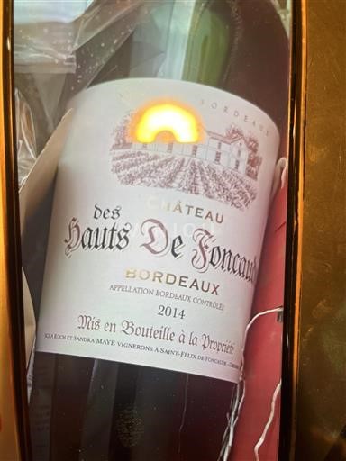 Bordeaux Château S Hauts de Foncaude 2014