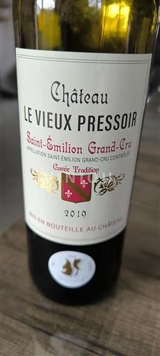 Бордо Сент-Емільйон Гран Крю Grand Cru Château Le Vieux Pressoir Tradition 2019