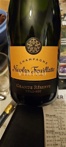 Champagne Sâm-panh Nicolas Feuillatte Grande Réserve Demi-Sec Không niên vụ