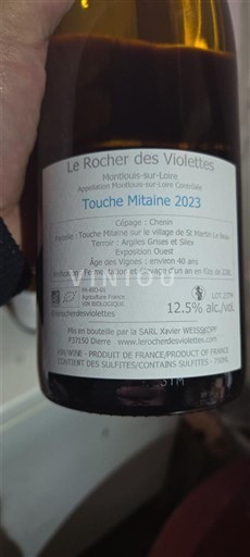 Valle della Loira Montlouis-sur-Loire Le Rocher des Violettes Touche Mitaine 2023