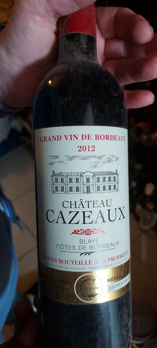 Bordeaux Blaye-côtes-de-bordeaux Château Cazeaux 2012