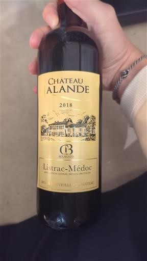 Bordeaux Listrac-Médoc Château Alande 2018
