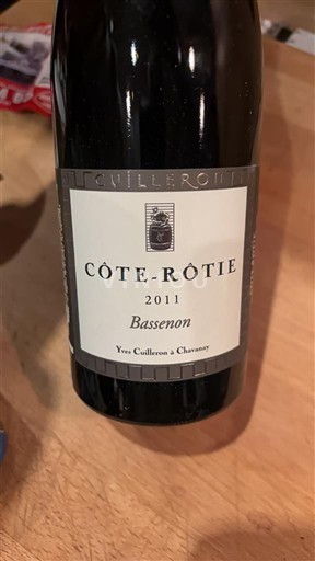 Vallée du Rhône Côte-rôtie Yves Cuilleron Bassenon 2011
