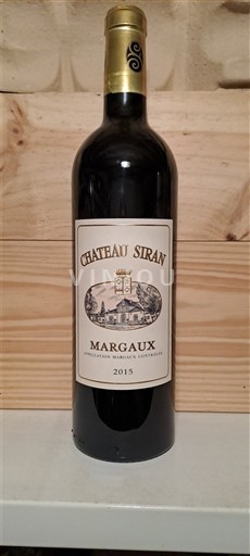 Bordeaux Margaux Château Siran 2015
