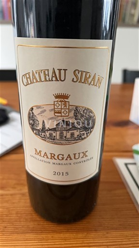 Bordeaux Margaux Château Siran 2015