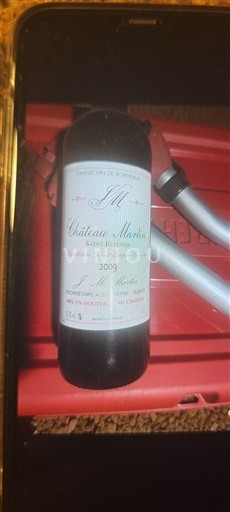 Bordeaux Saint-Estèphe Château Martin 2009