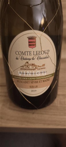 Vallée de la Loire Muscadet-sèvre-et-maine Château Chasseloir des Céps Centenaires 2019