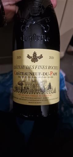 Rhônen laakso Châteauneuf-du-Pape Château S Fines Roches 2020