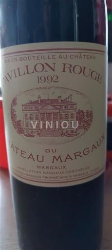 Bordeaux Margaux Château Margaux Pavillon Rouge 1992