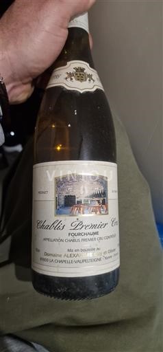 Burgundi Chablis Premier Cru Domaine Alexandre Fourchaume 1995