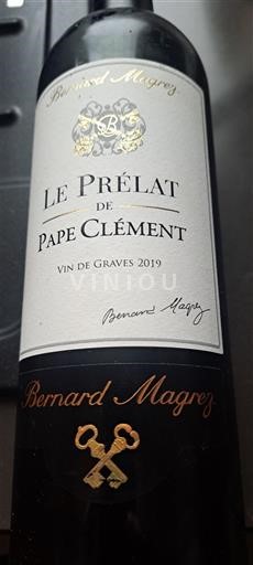 Bordeaux Graves Château Pape Clément Le Prélat de Pape Clément 2019