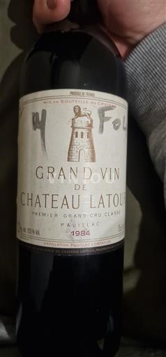 Bordeaux Pauillac Grand Cru Château Latour Grand Vin 1984