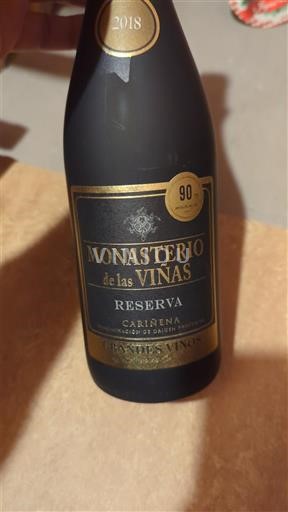 Aragonie Cariñena Monasterio de las Viñas Reserva 2018