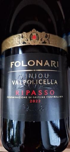 Vénétie Valpolicella Ripasso Folonari Ripasso 2022