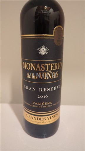 Aragón Cariñena Monasterio de las Viñas Gran Reserva 2016