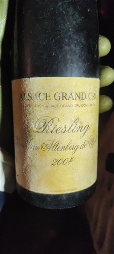 Alzacija Alsace Grand Cru Grand Cru Riesling Altenberg de Wolxheim 2004