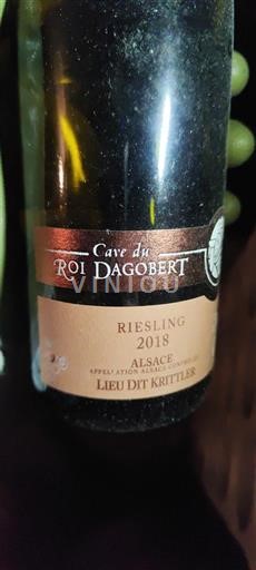 Alsacia Cave du Roi Dagobert Lieu Dit Krittler 2018
