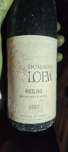 Alsace Unspecified Domaine Loew Muschelkalck 1997