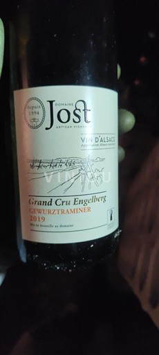 Alsace Ikke specificeret Grand Cru Domaine Jost Grand Cru Engelberg Gewurztraminer 2019