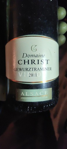 Alsace Domaine Christ Gewurztraminer 2011