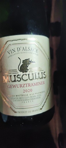 Alsazia Claude Musculus Musculus Gewurztraminer 2020