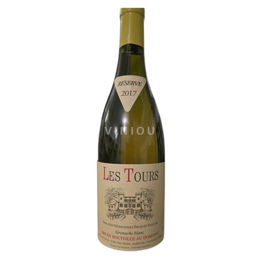 Provence, Ala-Rhônen laakso, Korsika Vaucluse Domaine des tours Grenache blanc 2017