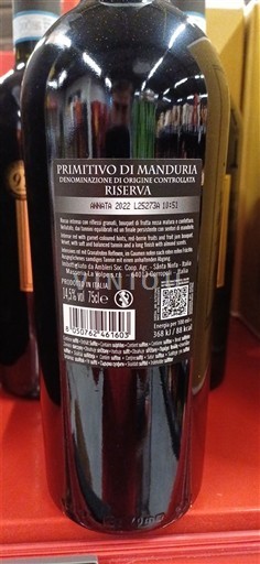 Apulien Primitivo di Manduria Riserva 2022